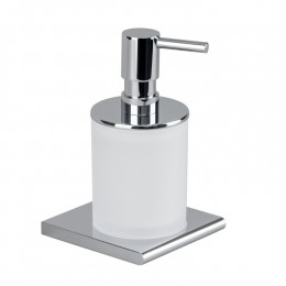 Дозатор для жидкого мыла, Splendy, Inspiration R, нажимной сверху, шгв 95*100*161.5, цвет дозатора-хром