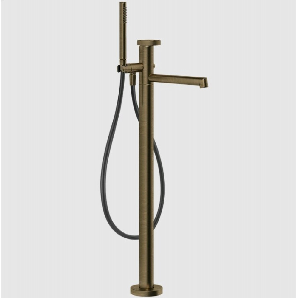 Смеситель для ванны и душа, Gessi, Anello, цвет-Antique Brass