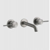 Смеситель для раковины, Gessi, 316 Intreccio, цвет-Steel Brushed