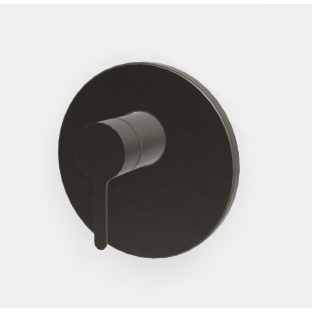 Смеситель для душа, Fima Carlo Frattini, Snap, на 1 потребитель, цвет-хром черный брашированный