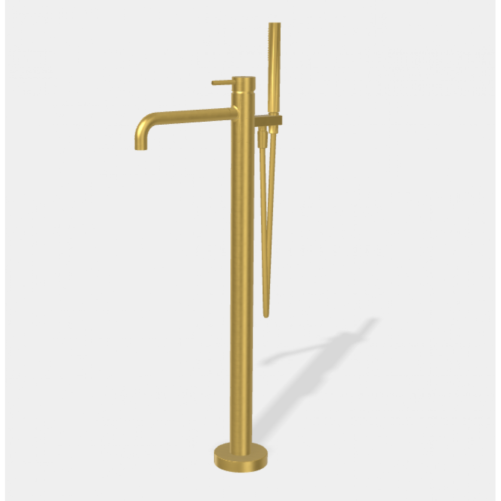 Смеситель для ванны, Fima Carlo Frattini, Spillo Up,цвет-брашированное золото