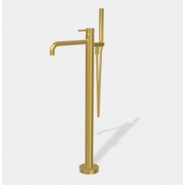 Смеситель для ванны, Fima Carlo Frattini, Spillo Up,цвет-брашированное золото