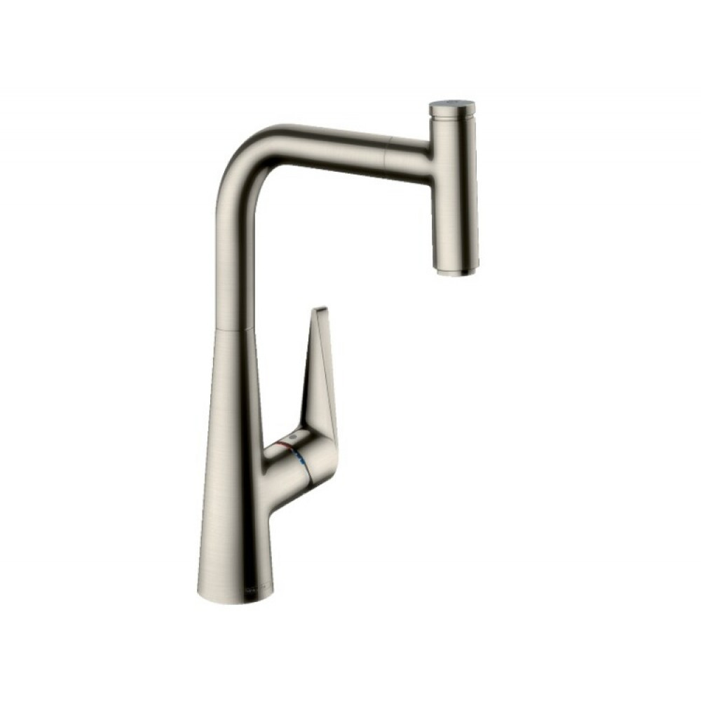 Смеситель для кухни, Hansgrohe, Talis Select M51, цвет-сталь