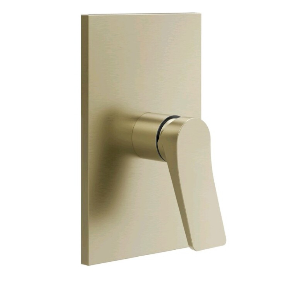 Смеситель для душа, Gessi, Rilievo, на 1 потребитель, цвет-Brushed Brass PVD