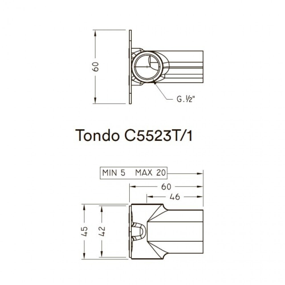 Внутренняя часть, Nicolazzi, назначение-гигиенический душ, не окрашен