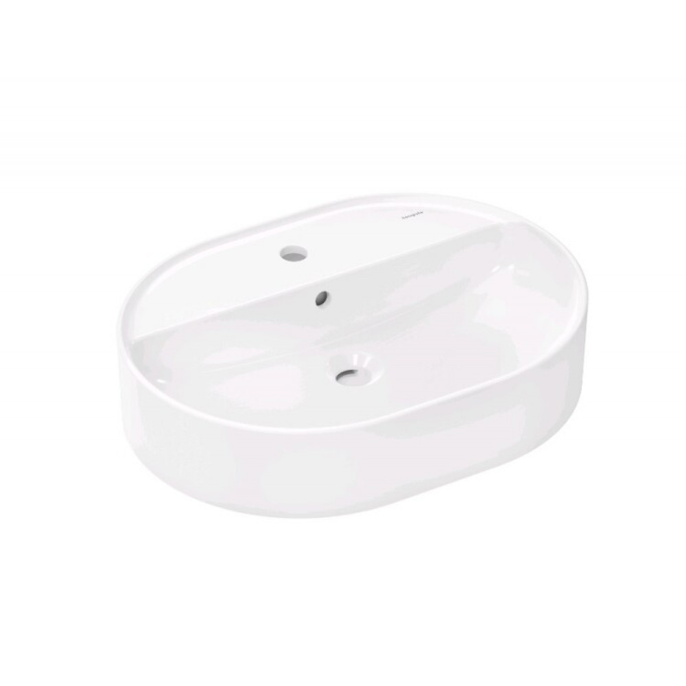 Раковина, Hansgrohe, Xuniva U, шгв 600*450*145, отверстия для смесителя-1, цвет-белый