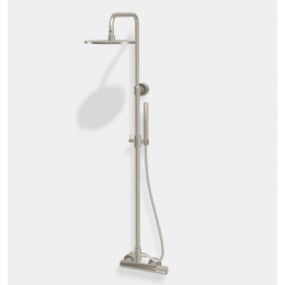 Душевая стойка, Fima Carlo Frattini, Shower column, цвет-брашированный никель