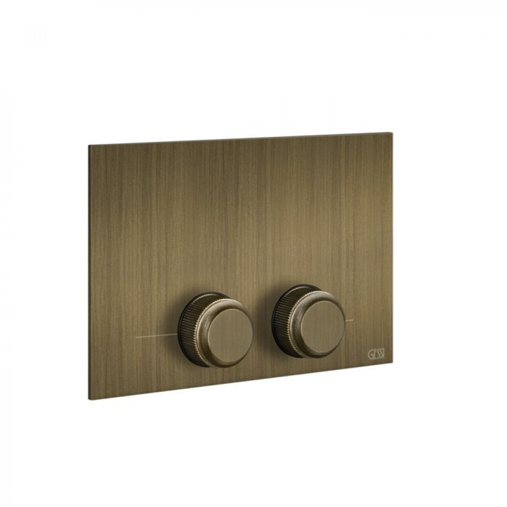Клавиша смыва, Gessi, VENTI20, для унитаза, шгв 215*12*145, цвет-Antique Brass