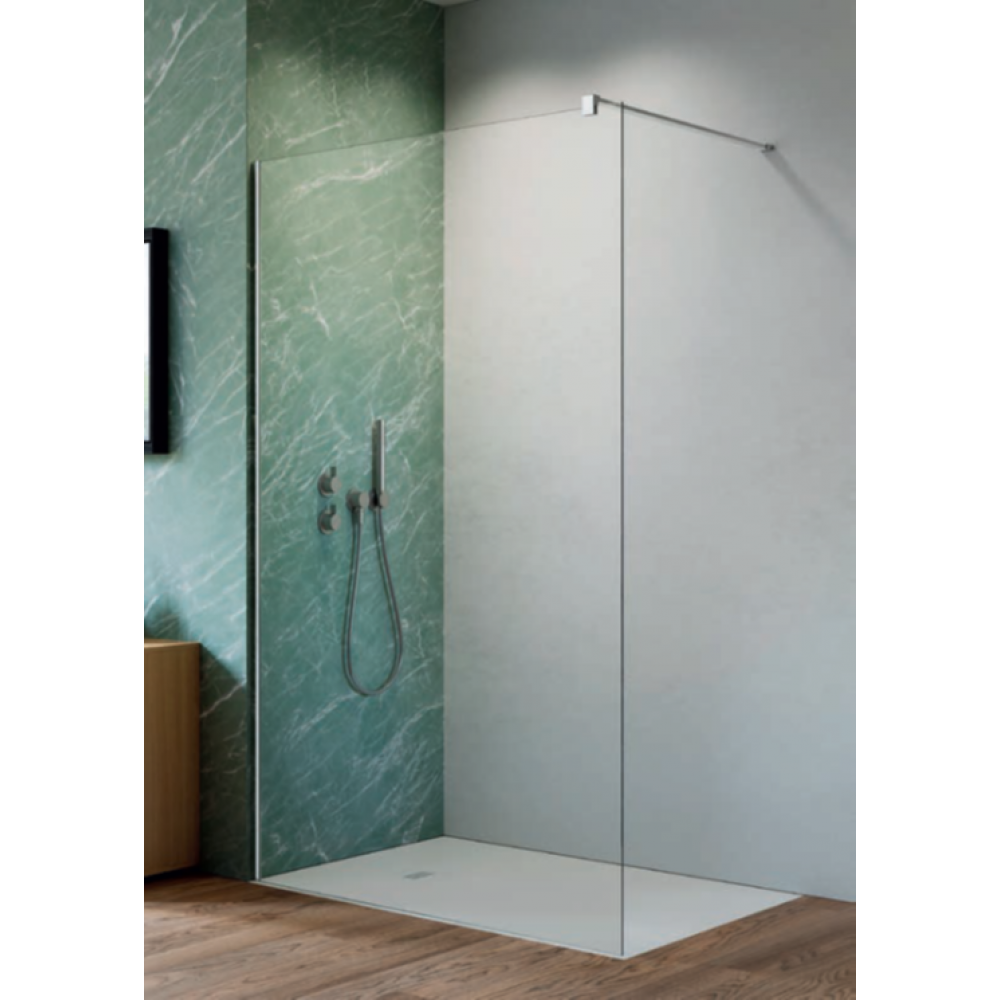 Душевая перегородка, Radaway, NES Walk-in II, шв 700*2000, цвет фурнитуры-хром, цвет стекла-прозрачный, Easy Clean