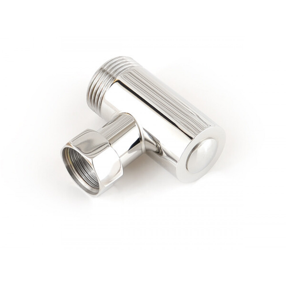 Уголок, Сунержа, со спускным клапаном, присоединительный размер-НР G 1" / НГ G 3/4", цвет-тёмный титан муар