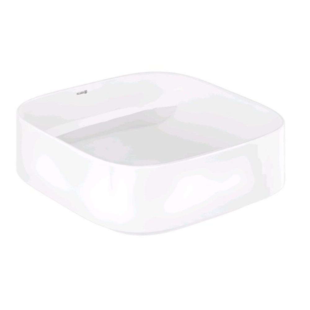 Раковина, Kludi, RESA C, шгв 400*400*140, отверстия для смесителя-отсутствуют, цвет-белый