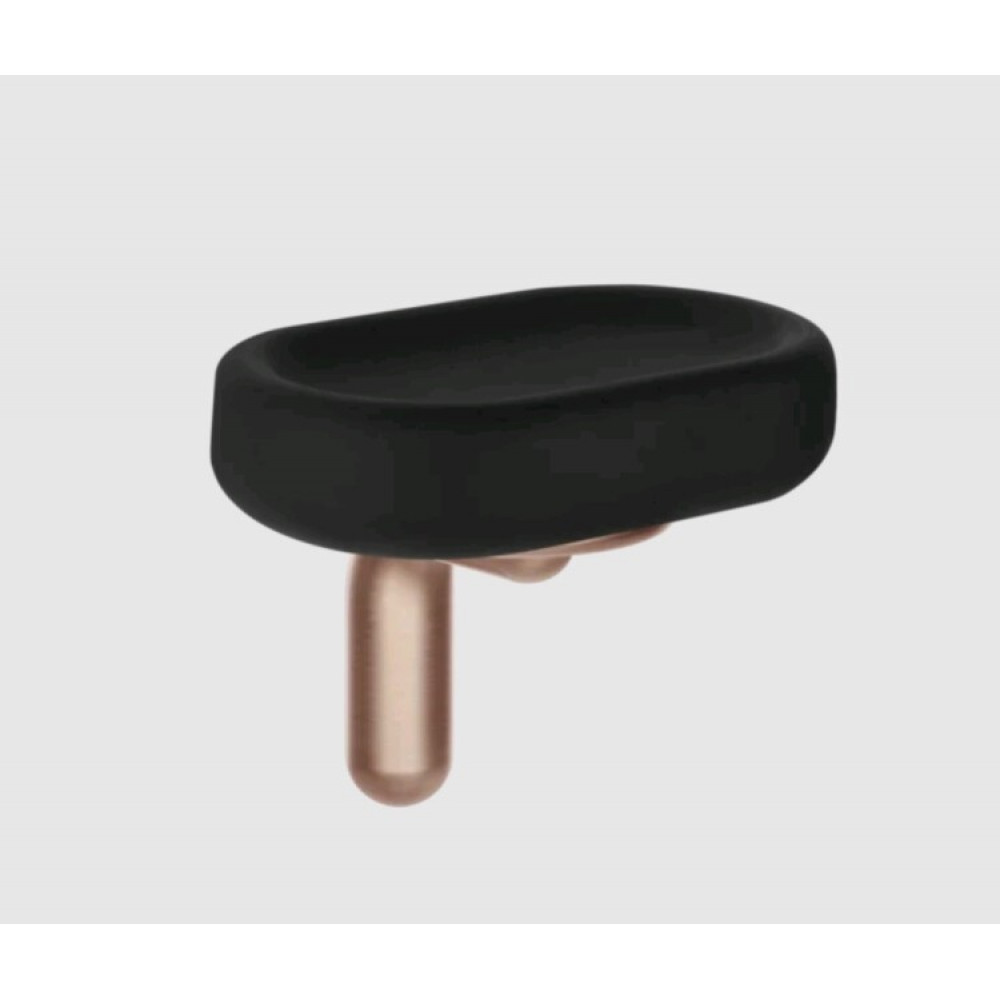 Мыльница, Gessi, GOCCIA, шгв 139*98*102, цвет-чёрный/Copper Brushed GHRC