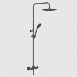 Душевая стойка, Gessi, Minimalistic shower, цвет-Black Metal Brushed PVD