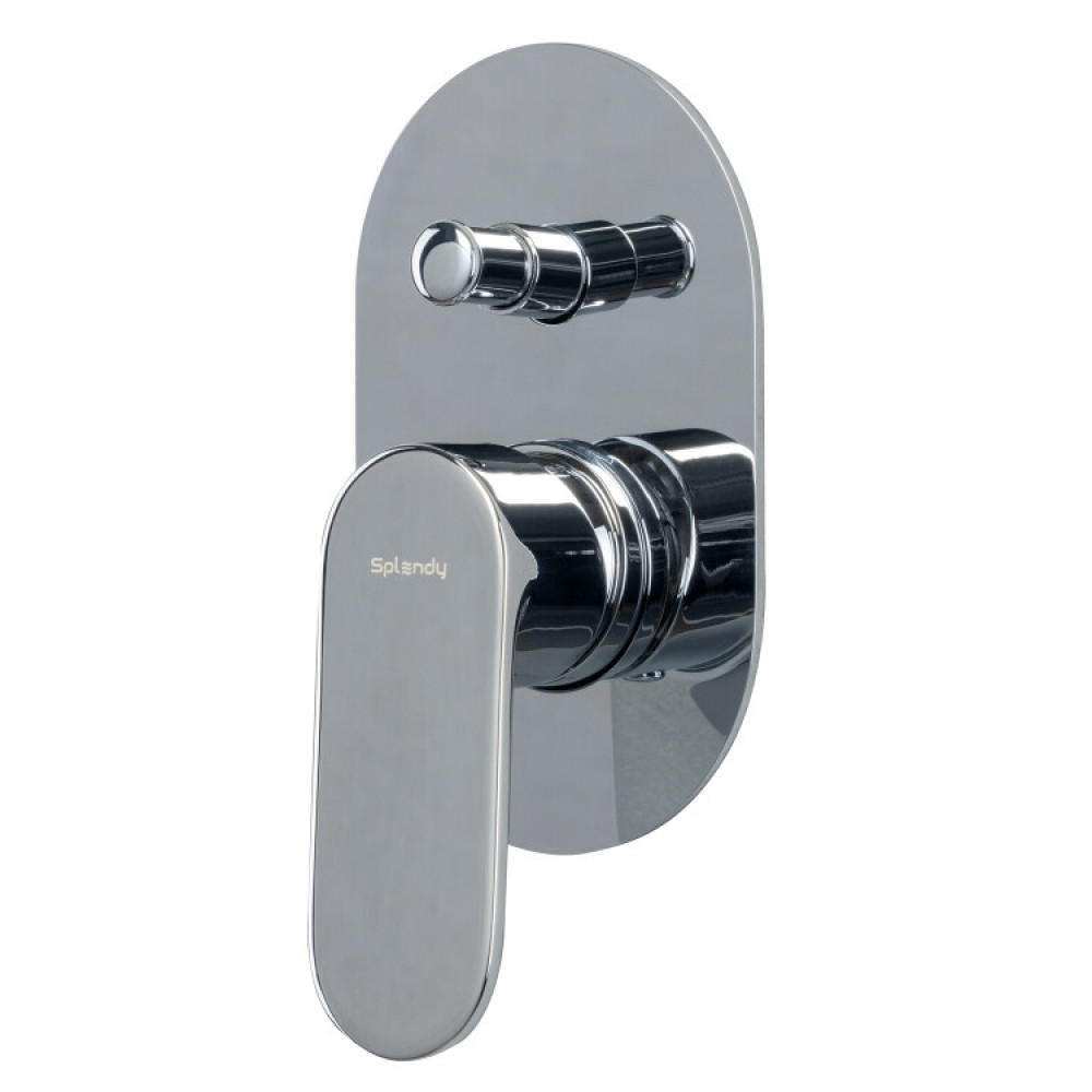Смеситель для душа, Splendy, Rest, на 2 потребителя, цвет-хром