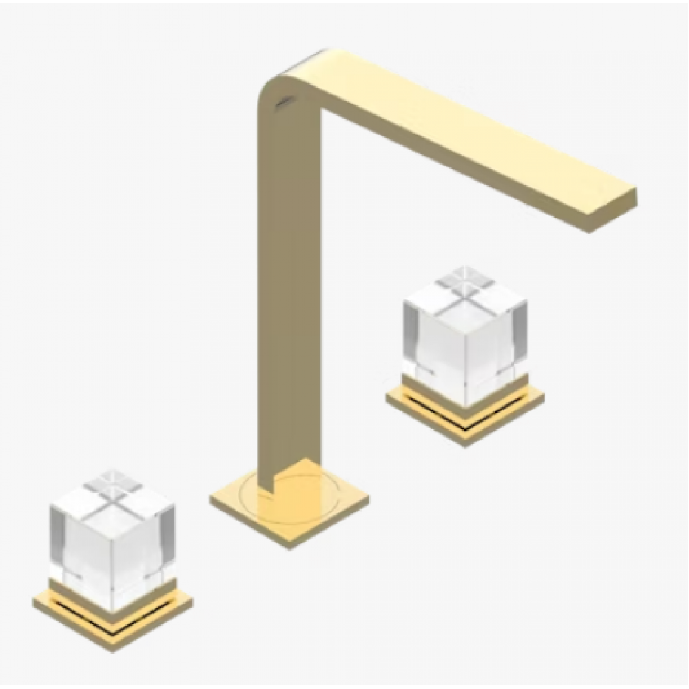 Смеситель для раковины, THG, Soho 2023, цвет-золотистый PVD