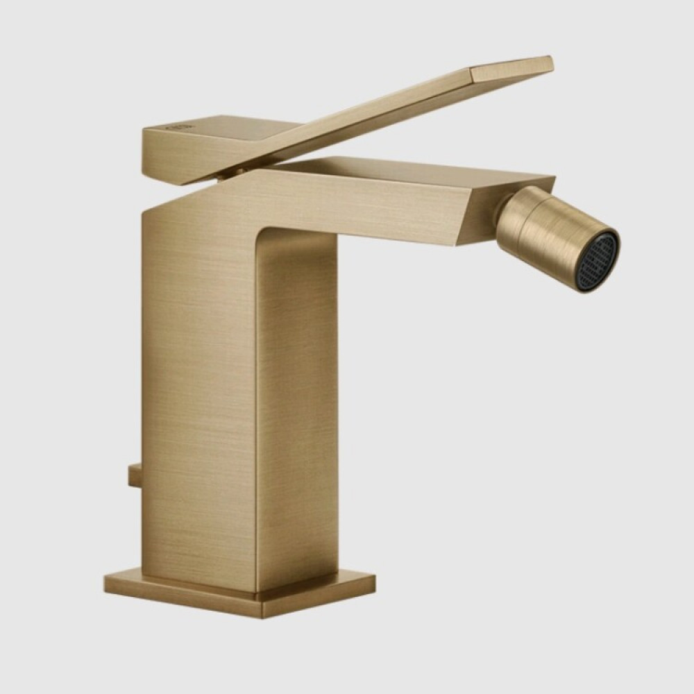 Смеситель для биде, Gessi, Rettangolo K, цвет-Warm Bronze Brushed PVD