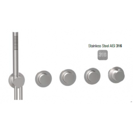 Смеситель для душа, Almar, 316 Stainless Steel, на 3 потребителя, цвет-Stainless Steel AISI 316 (Товар заказной, возврату не подлежит)