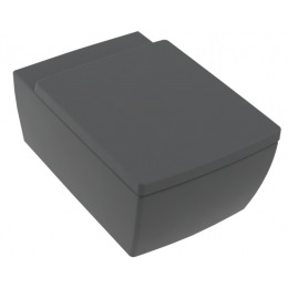 Унитаз, Villeroy&Boch, Memento 2.0, подвесной, шгв 375*560*345, CeramicPlus, цвет-графит (Graphite)