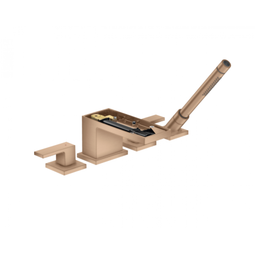 Смеситель для ванны и душа, Axor, Axor MyEdition, цвет-шлифованное красное золото