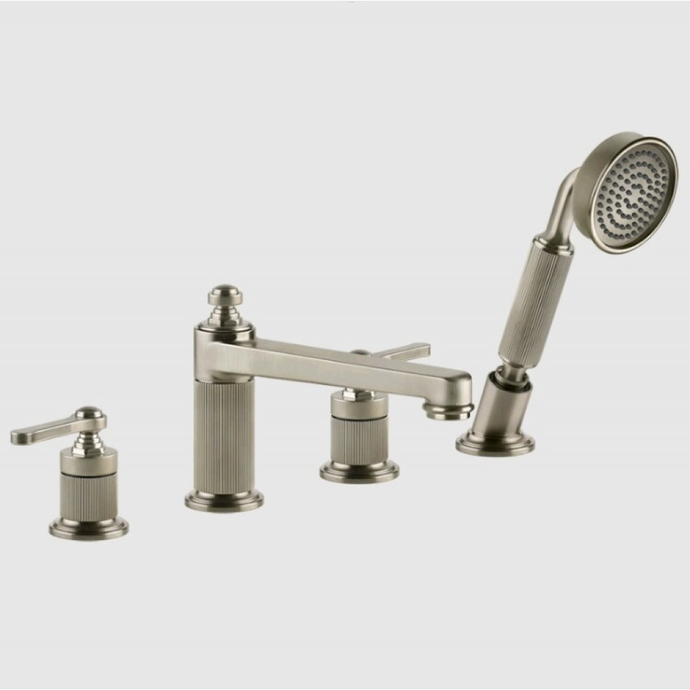 Смеситель для ванны и душа, Gessi, VENTI20, цвет-Finox Brushed Nickel