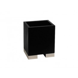 Стакан, Gessi, Rettangolo, шгв 105*85*125, цвет-хром/черный