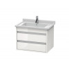 Тумба под раковину, Duravit, Ketho, шгв 650*465*480, раковина-необходимо заказать, цвет-белый глянцевый