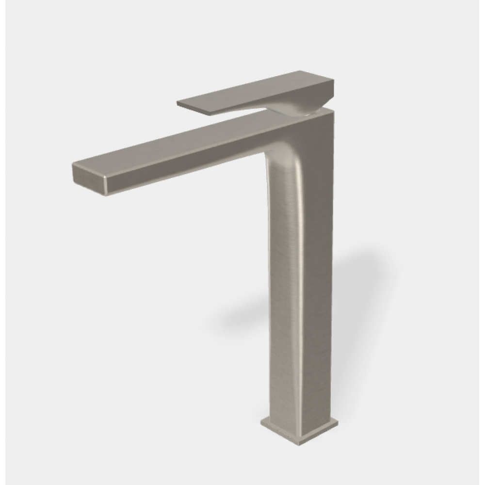 Смеситель для раковины, Fima Carlo Frattini, Zeta, цвет-брашированный никель