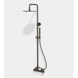 Душевая стойка, Fima Carlo Frattini, Shower column, цвет-брашированный черный хром