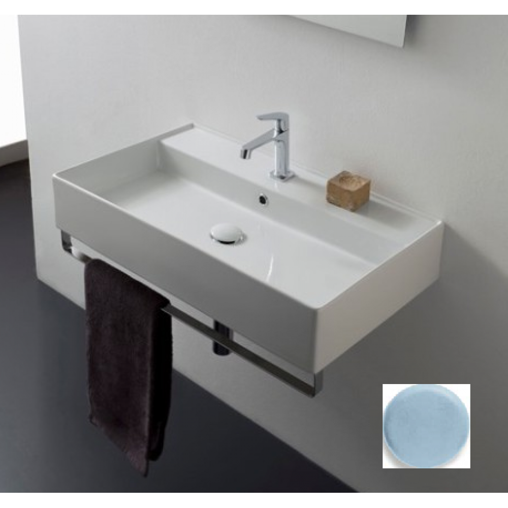 Раковина, Scarabeo, Teorema 2.0, шгв 800*460*145, отверстия для смесителя-1, цвет-Air matt