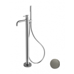 Смеситель для ванны, Fima Carlo Frattini, Spillo Up, цвет-брашированный никель