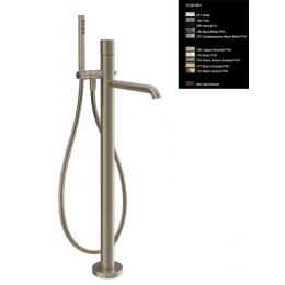 Смеситель для ванны и душа, Gessi, Habito, цвет-Finox Brushed Nickel