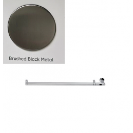 Полотенцесушитель, Margaroli, Arcobaleno, шгв 55*106*910, справа, Box, цвет-Brushed black metal PVD