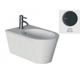 Биде, Alice, Hide, подвесной, шгв 370*570*300, Aliglaze+, цвет-черный матовый