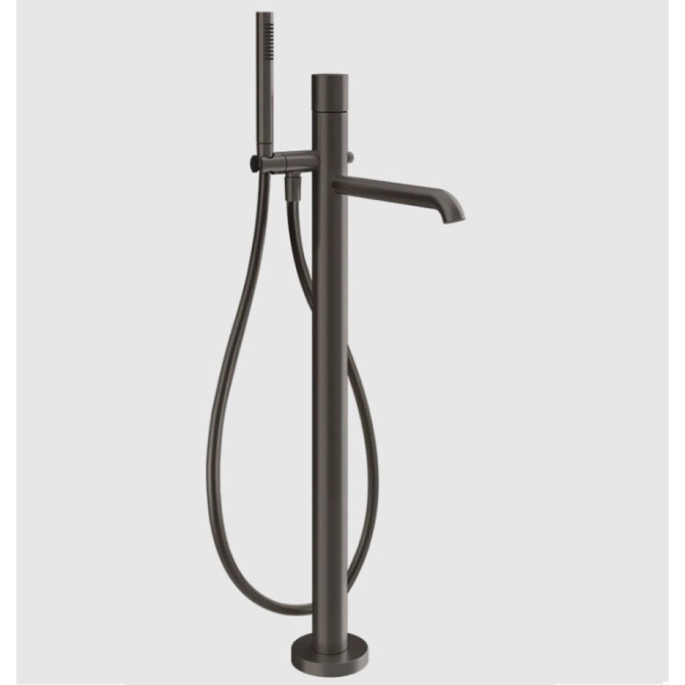 Смеситель для ванны и душа, Gessi, Habito Unito, цвет-Black Metal Brushed PVD