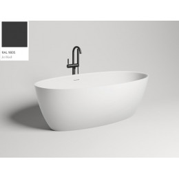Ванна, Salini, ALDA Nuova, шгв 1780*920*580, цвет внутри и снаружи-RAL9005 глянцевый