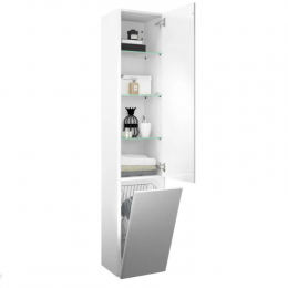 Шкаф-пенал, Burg, Iveo, шгв 350*320*1760, петли-слева, цвет-белый