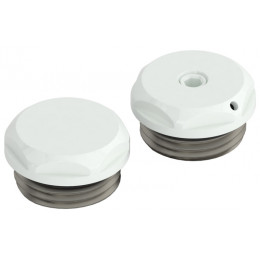 Спускной клапан/заглушка, Сунержа,цвет-RAL 9003 (Сигнальный белый)