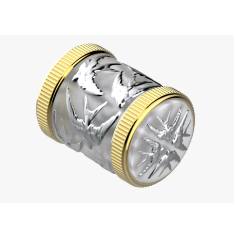 Маховик, THG, Hirondelles Platinum stamped, для встраиваемого в стену вентиля, цвет-золото