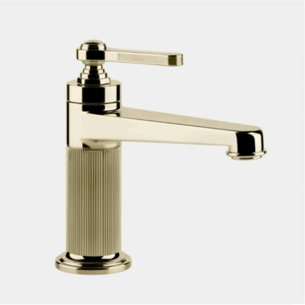 Смеситель для раковины, Gessi, VENTI20, цвет-Brass PVD