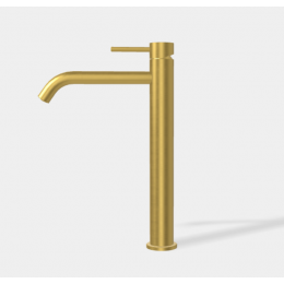 Смеситель для раковины, Fima Carlo Frattini, Spillo Up, цвет-брашированное золото