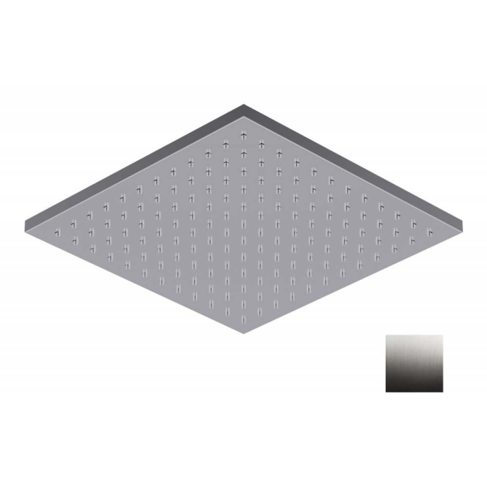 Верхний душ, Ritmonio, 300*300, цвет-хром брашированный (Brushed Chrome)