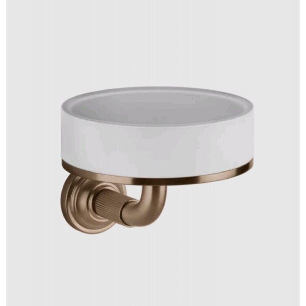 Мыльница, Gessi, VENTI20, шгв 115*135*90, цвет-белый/Copper Brushed PVD