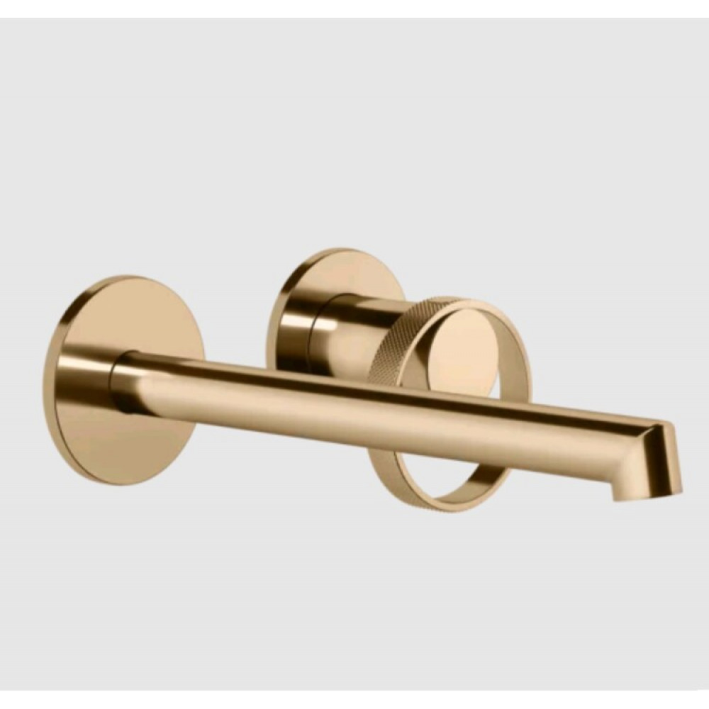 Смеситель для раковины, Gessi, Anello, цвет-Warm Bronze PVD