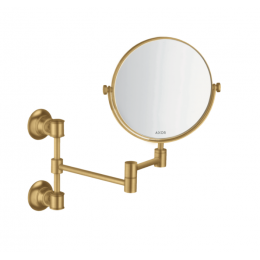Косметическое зеркало, Axor, Axor Montreux, без подсветки, цвет-шлифованное золото