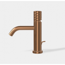 Смеситель для раковины, Fima Carlo Frattini, Spillo Tech,  X COLLECTION, цвет-брашированная янтарная бронза