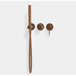 Смеситель для душа, Fima Carlo Frattini, Spillo Up, цвет-брашированная янтарная бронза