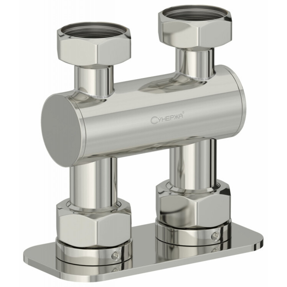Модуль, Сунержа, прямой EU50, для отопительных приборов, цвет-сталь (без покрытия)