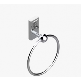 Полотенцедержатель, THG, Metropolis Clear crystal with lever, ш 180, цвет-никель