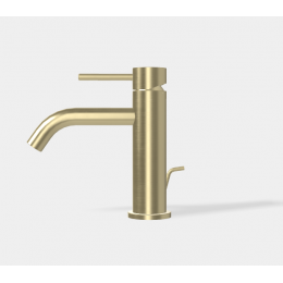 Смеситель для раковины, Fima Carlo Frattini, Spillo Up, цвет-брашированный шампань