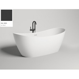 Ванна, Salini, Noemi, шгв 1850*800*715, цвет снаружи-RAL9005 глянцевый, цвет внутри-белый матовый/ДК белый